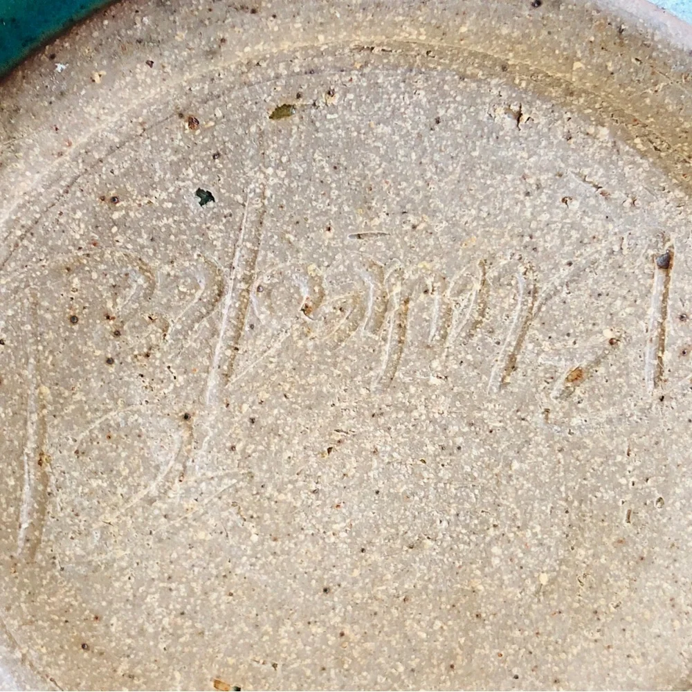 Artisnal  Handmade Pottery Casserole Signed